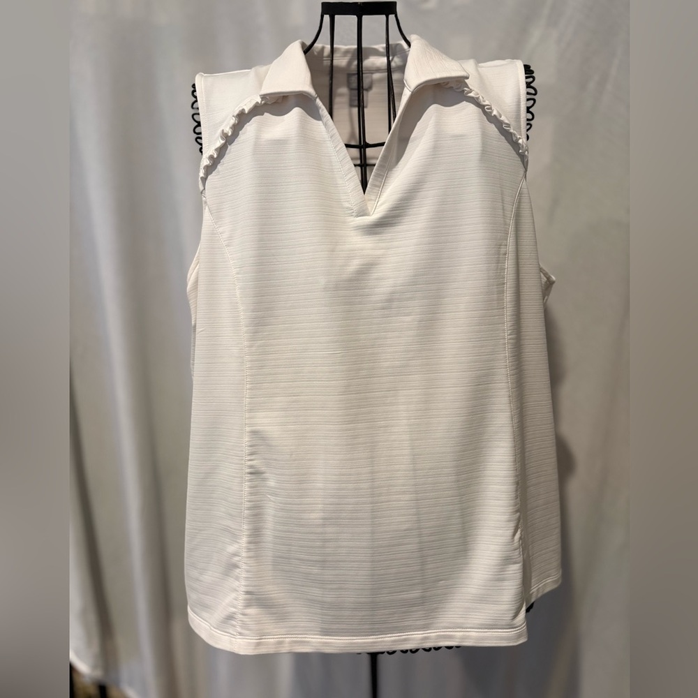 Chico's white Sleeveless Blouse